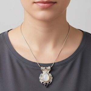 𝅺sajen Offerings sterling silver slide pendant